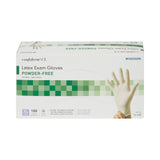 McKesson Confiderm® Exam Glove X-Large NonSterile Latex Standard Cuff Length Textured Fingertips Ivory Not Rated (921595_BX) 100/BX