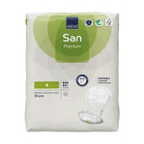 Abena® San Premium Bladder Control Pad 7.8 X 16.5 Inch Moderate Absorbency Fluff / Polymer Core Size 4 (1218216_PK) 30/PK