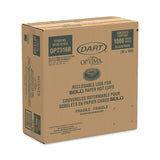 Dart® Optima Reclosable Lids for Hot Paper Cups, Fits 10 oz to 24 oz Cups, Black, 1,000/Carton (SCCOPT316B) Case of 1000