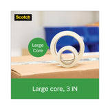 Scotch® Tough Grip Moving Packaging Tape, 3" Core, 1.88" x 38.2 yds, Clear, 3/Pack (MMM35003ESF) Pack of 3