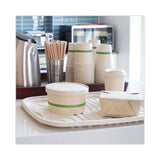 World Centric® Fiber Trays, PLA Lined, PFAS Free, 1-Compartment, 18 x 14 x 1, Natural, Paper, 100/Carton (WORTRSC1418LF) Case of 100