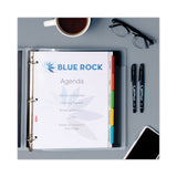 Avery® Clear Easy View Plastic Dividers with Multicolored Tabs and Sheet Protector, 5-Tab, 11 x 8.5, Clear, 1 Set (AVE16740) Set of 5