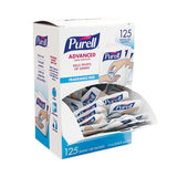 PURELL® Single Use Advanced Gel Hand Sanitizer, 1.2 mL, Packet, Fragrance-Free, 125/Box, 12 Box/Carton (GOJ9630125NSCT) Case of 1500
