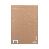 Scotch™ Curbside Recyclable Padded Mailer, #5, Bubble Cushion, Self-Adhesive Closure, 12 x 17.25, Natural Kraft, 100/Carton (MMMCR51) Case of 100