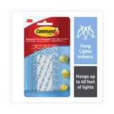 Command™ Clear Hooks and Strips, Decorating Clips, Plastic, 0.1 lb Capacity, 20 Clips and 24 Strips/Pack (MMM17026CLRES) Pack of 20
