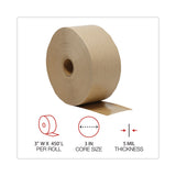 General Supply Glass-Fiber Reinforced Gummed Kraft Sealing Tape, 3" Core, 3" x 450 ft, Brown, 10/Carton (UNV44HD007) Carton of 10 Rolls