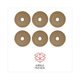 General Supply Glass-Fiber Reinforced Gummed Kraft Sealing Tape, 3" Core, 3" x 375 ft, Brown, 8/Carton (UNV7300) Carton of 8 Rolls