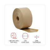 General Supply Glass-Fiber Reinforced Gummed Kraft Sealing Tape, 3" Core, 3" x 375 ft, Brown, 8/Carton (UNV7300) Carton of 8 Rolls
