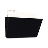 Universal® Wall File Pockets, Plastic, Letter Size, 13" x 4.13" x 7", Black (UNV08122) Each