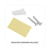 Universal® Wall File Pockets, Plastic, Letter Size, 13" x 4.13" x 7", Black (UNV08122) Each