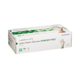 McKesson Confiderm® Exam Glove Medium NonSterile Latex Standard Cuff Length Smooth Ivory Not Rated (354436_CS) 1000/CS