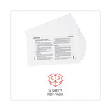 Universal® Shredder Lubricant Sheets, 5.5 x 2.8, 24 Sheets/Pack (UNV38026) Pack of 24