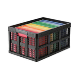 Universal® Filing/Storage Tote, Letter Files, 20.13" x 14.63" x 10.75", Black (UNV40015) Each