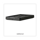 Universal® Filing/Storage Tote, Letter Files, 20.13" x 14.63" x 10.75", Black (UNV40015) Each