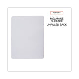 Universal® Lap/Learning Dry-Erase Board, Unruled, 11.75 x 8.75, White Surface, 6/Pack (UNV43910) Pack of 6