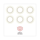 Universal® Removable General-Purpose Masking Tape, 3" Core, 18 mm x 54.8 m, Beige, 6/Pack (UNV51334) 6 Rolls