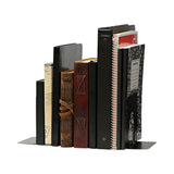 Universal® Economy Bookends, Standard, 4.75 x 5.25 x 5, Heavy Gauge Steel, Black, 1 Pair (UNV54051) 1 Pair