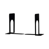 Universal® Economy Bookends, Standard, 5.88 x 8.25 x 9, Heavy Gauge Steel, Black, 1 Pair (UNV54091) 1 Pair