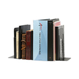 Universal® Economy Bookends, Nonskid, 5.88 x 8.25 x 9, Heavy Gauge Steel, Black, 1 Pair (UNV54095) 1 Pair