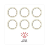 Universal® General-Purpose Box Sealing Tape, 3" Core, 1.88" x 60 yds, Clear, 6/Pack (UNV63000) Pack of 6