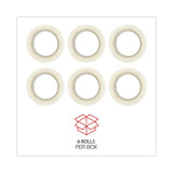 Universal® General-Purpose Box Sealing Tape, 3" Core, 1.88" x 110 yds, Clear, 6/Pack (UNV63500) Box of 6