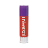 Universal® Glue Stick, 1.3 oz, Applies Purple, Dries Clear, 12/Pack (UNV74752) Box of 12