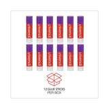 Universal® Glue Stick, 1.3 oz, Applies Purple, Dries Clear, 12/Pack (UNV74752) Box of 12