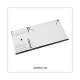 Universal® Deluxe Quick Set-up String-and-Button Boxes, Letter Files, White, 12/Carton (UNV75121) Case of 12