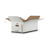 Universal® Deluxe Quick Set-up String-and-Button Boxes, Legal Files, White, 12/Carton (UNV75131) Case of 12