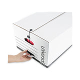 Universal® Deluxe Quick Set-up String-and-Button Boxes, Legal Files, White, 12/Carton (UNV75131) Case of 12