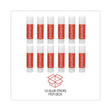 Universal® Glue Stick, 0.28 oz, Applies and Dries Clear, 12/Pack (UNV75748) Pack of 12