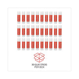 Universal® Glue Stick Value Pack, 0.28 oz, Applies and Dries Clear, 30/Pack (UNV75748VP) Pack of 30