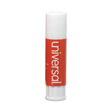 Universal® Glue Stick, 0.74 oz, Applies and Dries Clear, 12/Pack (UNV75750) Pack of 12