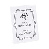 Universal® Clear L-Style Freestanding Frame, 8.5 x 11 Insert, 3/Pack (UNV76852) Pack of 3