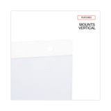 Universal® Wall Mount Sign Holder, 8.5 x 11, Vertical, Clear (UNV76882) Pack of 2