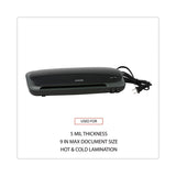 Universal® Deluxe Desktop Laminator, Two Rollers, 9" Max Document Width, 5 mil Max Document Thickness (UNV84600) Each