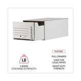 Universal® Heavy-Duty Storage Drawers, Legal Files, 17.25" x 25.5" x 11.5", White, 6/Carton (UNV85301) Carton of 6