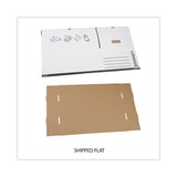 Universal® Medium-Duty Easy Assembly Storage Box, Legal Files, White, 12/Carton (UNV95221) Case of 12