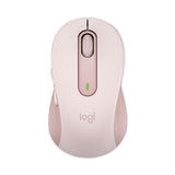 Logitech® Signature M650 Wireless Mouse, Medium, 2.4 GHz Frequency, 33 ft Wireless Range, Right Hand Use, Rose (LOG910006251) Each