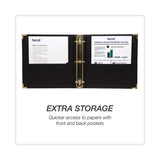 Samsill® Classic Collection Ring Binder, 3 Rings, 2" Capacity, 11 x 8.5, Black (SAM15160) Each