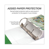 Samsill® Earth's Choice Plant-Based Round Ring View Binder, 3 Rings, 5" Capacity, 11 x 8.5, White (SAM18907) Each