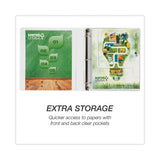 Samsill® Earth's Choice Plant-Based Round Ring View Binder, 3 Rings, 1" Capacity, 11 x 8.5, White (SAM18937) Each