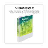 Samsill® Earth's Choice Plant-Based Round Ring View Binder, 3 Rings, 1" Capacity, 11 x 8.5, White (SAM18937) Each
