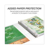 Samsill® Earth's Choice Plant-Based Round Ring View Binder, 3 Rings, 1" Capacity, 11 x 8.5, White (SAM18937) Each