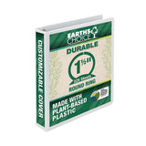 Samsill® Earth's Choice Plant-Based Round Ring View Binder, 3 Rings, 1.5" Capacity, 11 x 8.5, White (SAM18957) Each