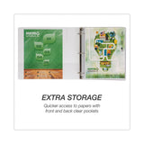 Samsill® Earth's Choice Plant-Based Round Ring View Binder, 3 Rings, 1.5" Capacity, 11 x 8.5, White (SAM18957) Each