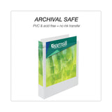 Samsill® Earth's Choice Plant-Based Round Ring View Binder, 3 Rings, 1.5" Capacity, 11 x 8.5, White (SAM18957) Each