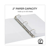Samsill® Earth's Choice Plant-Based Round Ring View Binder, 3 Rings, 2" Capacity, 11 x 8.5, White (SAM18967) Each