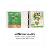 Samsill® Earth's Choice Plant-Based Round Ring View Binder, 3 Rings, 2" Capacity, 11 x 8.5, White (SAM18967) Each