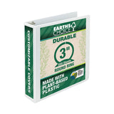 Samsill® Earth's Choice Plant-Based Round Ring View Binder, 3 Rings, 3" Capacity, 11 x 8.5, White (SAM18987) Each
